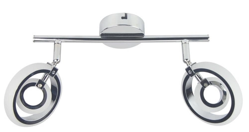 Lampa sufitowa LED Celt nowoczesna chromowana z regulacją do salonu lub sypialni 40 cm