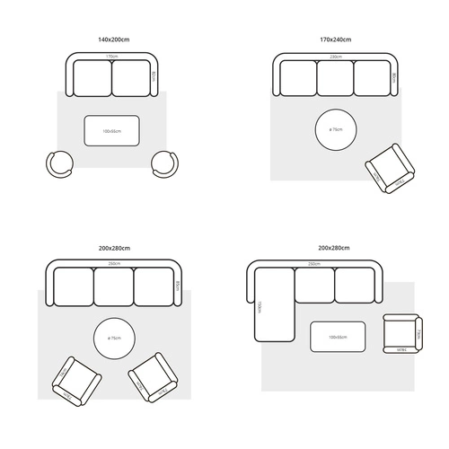 Dywan zewnętrzny Spectro Stripes Emerald Marine Rust 140x200 nowoczesny na taras łatwoczyszczący