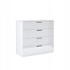 Komoda Holly biała z szufladami 100 cm nowoczesna komoda do salonu Intesi