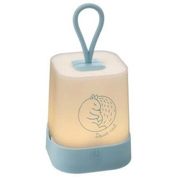 Lampka nocna dla dzieci Atmosphera Veilleuse niebieska USB akumulatorowa do pokoju dziecięcego