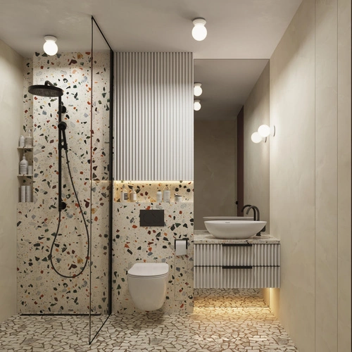 Kinkiet ścienny ZORI biały IP44 nowoczesny do łazienki i korytarza