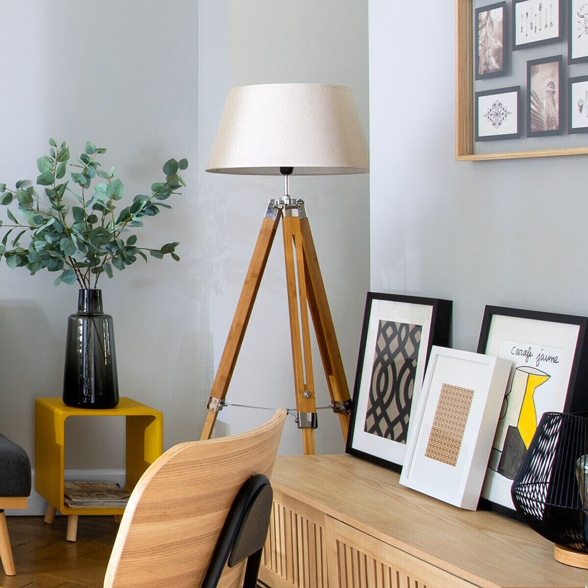 Lampa podłogowa Runo naturalna