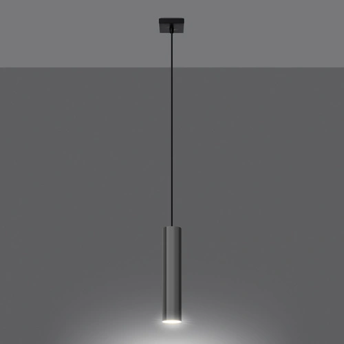 Lampa wisząca metalowa Lagos 1 chrom nowoczesna regulowana do salonu i jadalni 100 cm