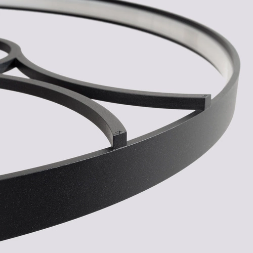 Żyrandol LED RIO BIO 78 czarny nowoczesny do salonu i jadalni aluminium 78 cm