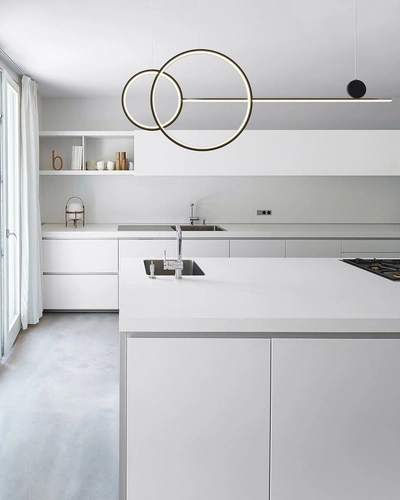 Lampa sufitowa LED NEW AGE czarna 120 cm regulowana do salonu i nad wyspę