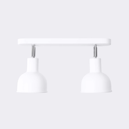 Plafon sufitowy ELBA 2 biały metalowy loftowy do salonu i sypialni SOLLUX LIGHTING