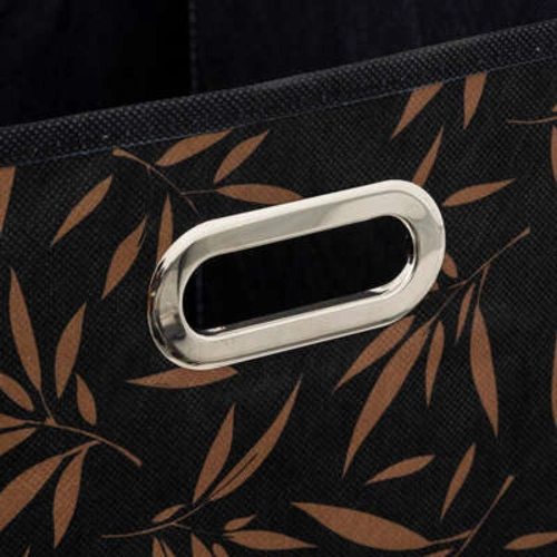 Pudełko materiałowe do regału 31x31 z uchwytem Casual czarne składane 5five simply smart