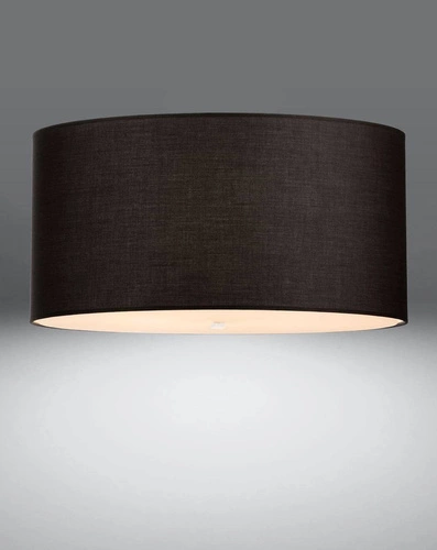 Plafon sufitowy Otto 50 czarny nowoczesny okrągły do salonu i sypialni E27