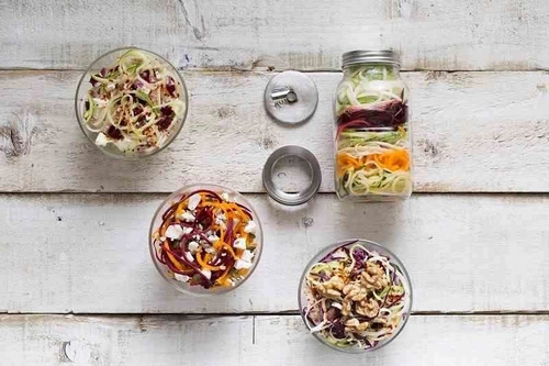 Słoik z tarką-spirala do warzyw KILNER