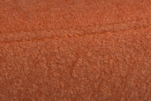 Podnóżek tapicerowany Jajo Soft inspirowany Egg obrotowy pomarańczowy do salonu D2.DESIGN