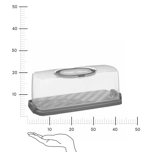 Pojemnik na ciasto 33x16cm plastikowy