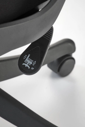 Fotel biurowy ergonomiczny Belm czarny siatkowy z zagłówkiem i podłokietnikami do biurka