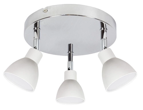 Lampa sufitowa Roy plafon 3x5W LED cob  główka okrągła 1e z przegubem kd system biały