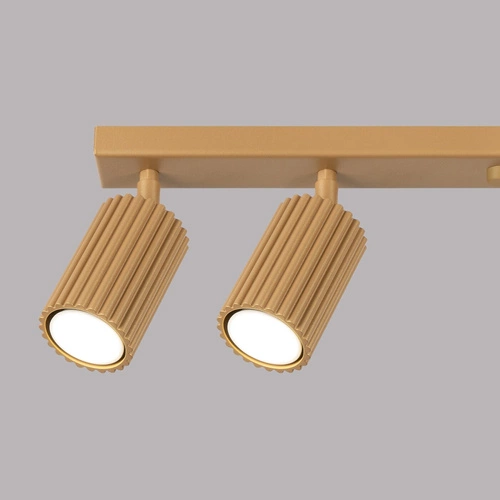 Plafon nowoczesny KARBON 6L złoty aluminiowy glamour ruchomy do salonu i sypialni