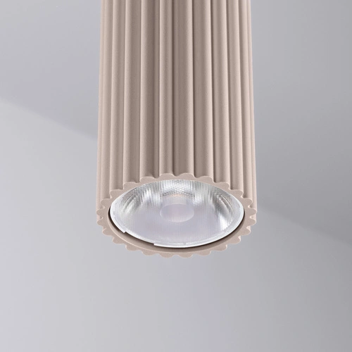 Plafon sufitowy LED IVAR taupe nowoczesny do salonu i kuchni