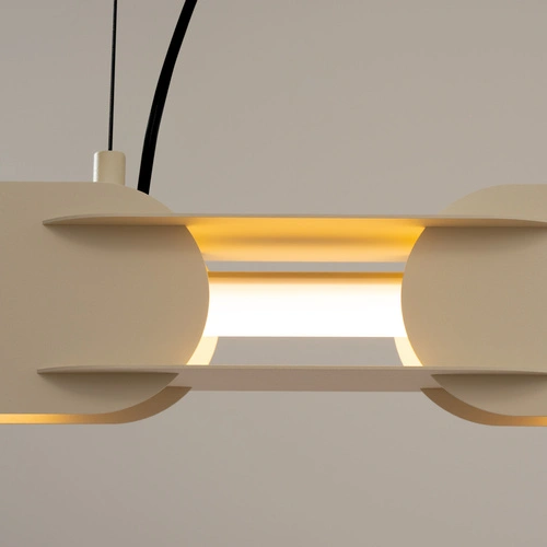 Lampa wisząca CHAIN 158 LED beżowa nowoczesna do jadalni nad stół