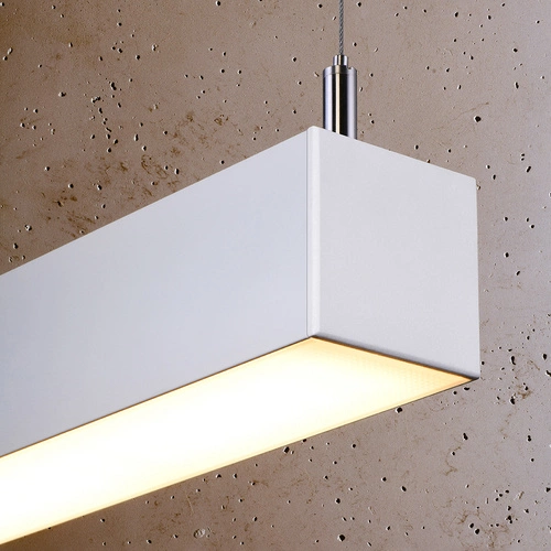 Lampa wisząca LED PINNE 200 biała minimalistyczna do salonu lub nad stół 200 cm