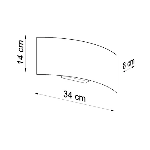 Kinkiet ścienny Magnus czarny nowoczesny metalowy do salonu i sypialni Sollux Lighting