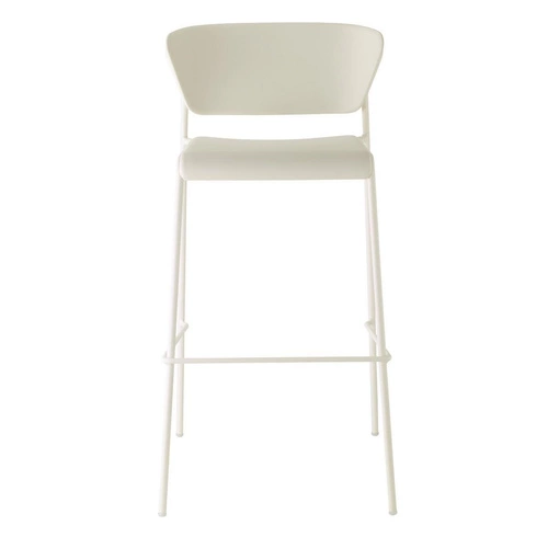 Krzesło barowe Lisa 75cm białe Outlet