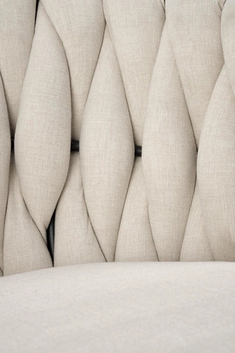 Krzesło do jadalni welurowe Wendy tapicerowane glamour na czarnych nogach Intesi