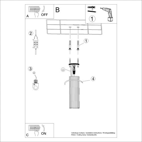 Plafon sufitowy KARBON 20 taupe nowoczesny aluminiowy do kuchni i salonu 20 cm