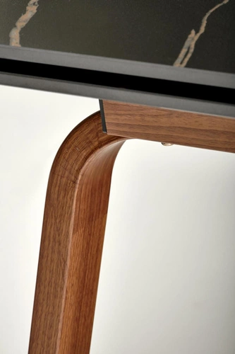 Stół rozkładany Nozel czarny marmur 140-200 cm nowoczesny do jadalni i salonu granitowy