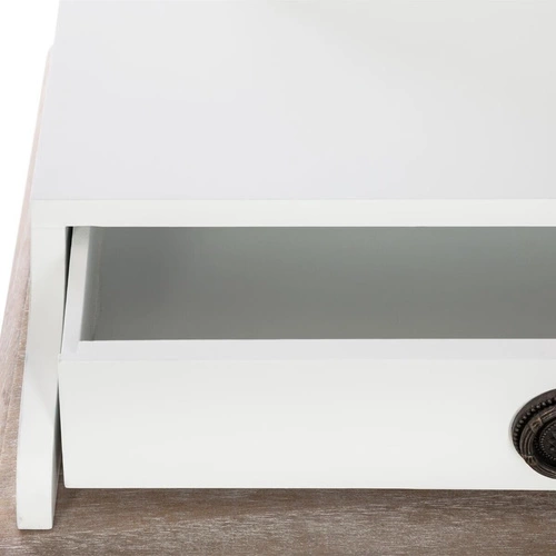 Toaletka Chrysa biała z lustrem  3  szuflady