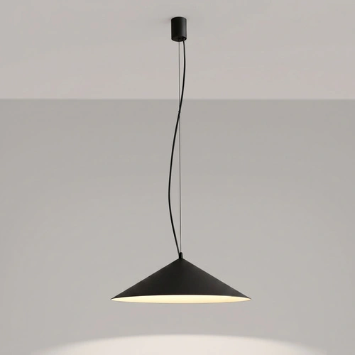 Lampa wisząca FINT czarna LED do salonu regulowana nowoczesna