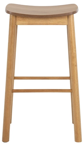 Hoker drewniany bez oparcia Barlow Actona naturalny dąb skandynawski do kuchni 74 cm