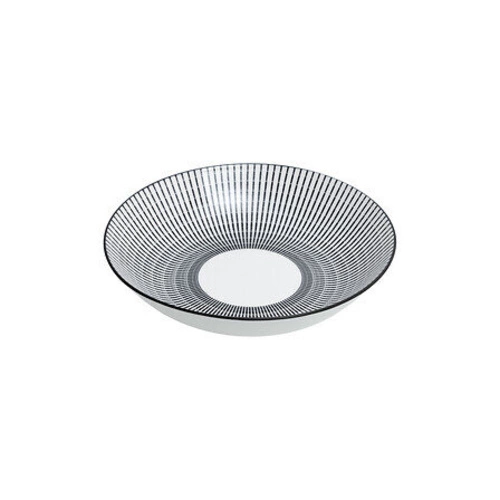 Zastawa obiadowa Lunis 18-elementowa porcelanowa czarna do jadalni do zmywarki 5five