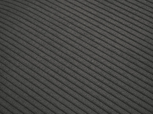 Narożnik z funkcją spania Cartadera Grey Corduroy Lewostronna kolor nóg naturalny