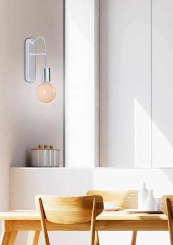 Kinkiet ścienny Alto biały metalowy nowoczesny do salonu i sypialni CANDELLUX LIGHTING