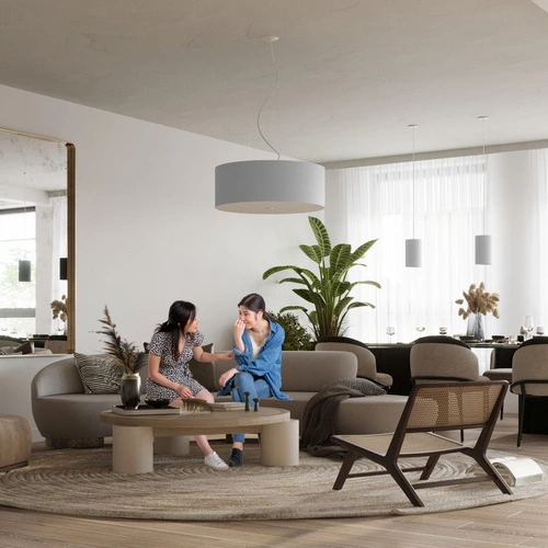 Plafon sufitowy Otto 50 biały nowoczesny okrągły do salonu, sypialni lub kuchni