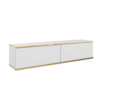 Szafka RTV wisząca Hollar 135cm biała