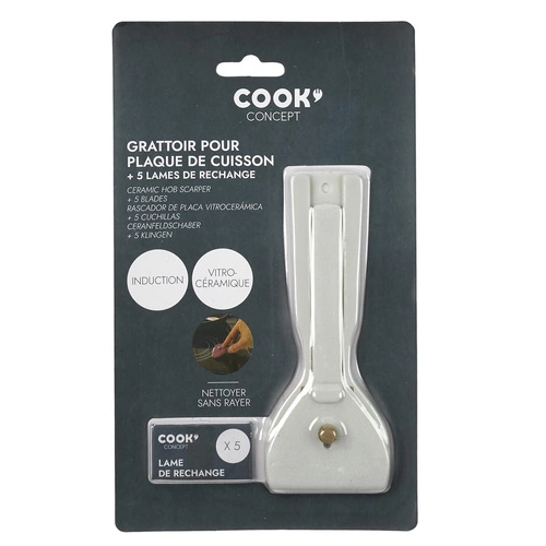 Skrobak do indukcji, płyt ceramicznych szary