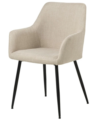 Krzesło Lizzy z podłokietnikami beżowe    OUTLET