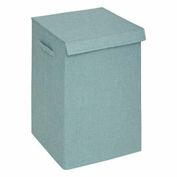 Składany kosz na pranie 2 komory do łazienki Colorama 74l błękitny klasyczny 5five