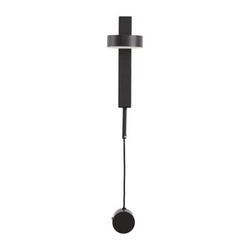 Nowoczesny kinkiet LED FIKO czarny metalowy 120 cm do sypialni i salonu Step into Design