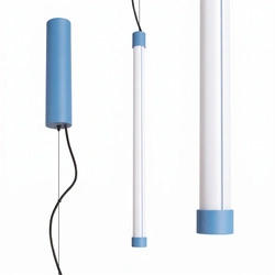 Lampa wisząca TRANG 50 błękitna LED nowoczesna nad wyspę
