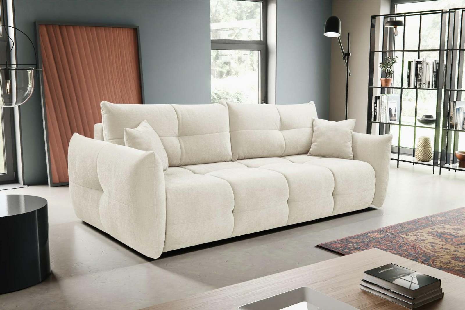 Sofa Bode z funkcją spania biała Wind 2
