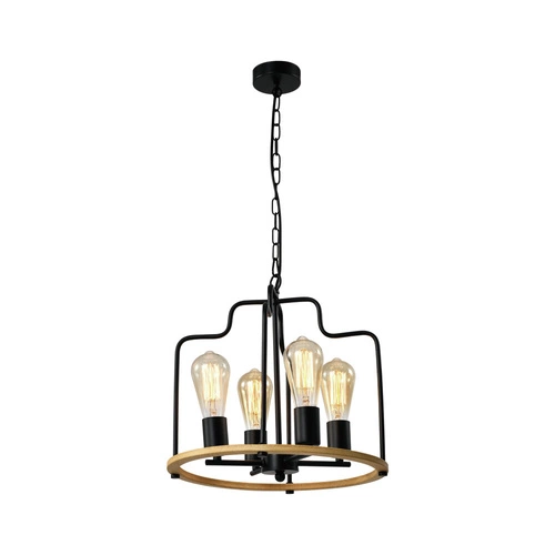 Lampa wisząca Datus czarny 4x40W E27