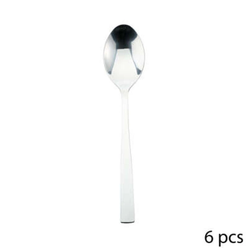 Zestaw sztućców Olympe 24 elementy srebrny stal nierdzewna na 6 osób do zmywarki 5five