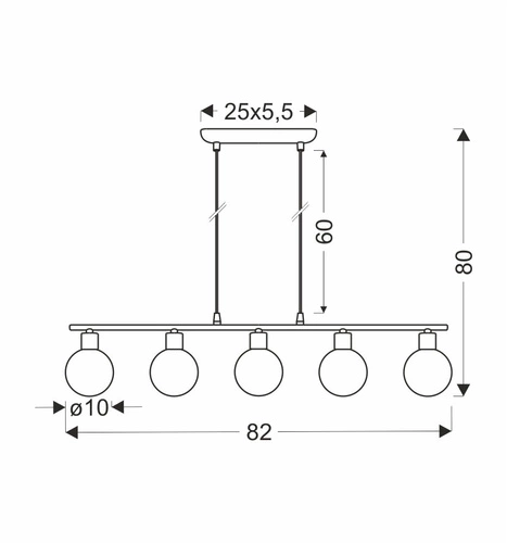 Lampa wisząca Oden nowoczesna szklana biała do salonu i sypialni CANDELLUX