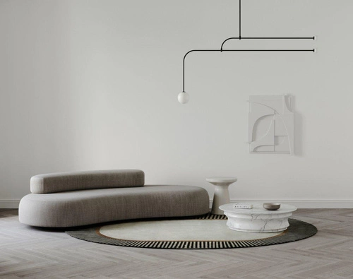 Amber Beige dywan wełniany 200x300 owalny nowoczesny do salonu i sypialni Carpet Decor