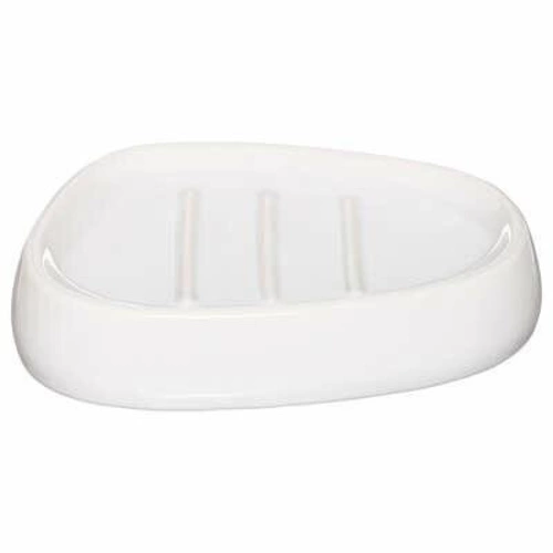 Mydelniczka ceramiczna Colors biała do łazienki nowoczesna owalna 5five simply smart