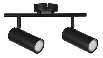 Lampa sufitowa Colly czarny 2x15W GU10  klosz czarny