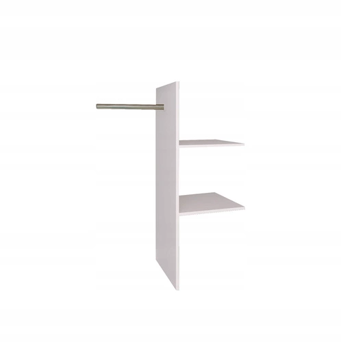 Wieszak do szafy z półkami Tissa biały nowoczesny do garderoby Intesi 160x122 cm