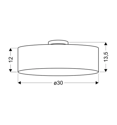 Lampa wisząca Kioto 30 szara tkanina do salonu i jadalni nowoczesna okrągła