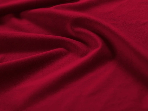 Łóżko tapicerowane Bellis czerwone welurowe 140x200 z pojemnikiem do sypialni glamour