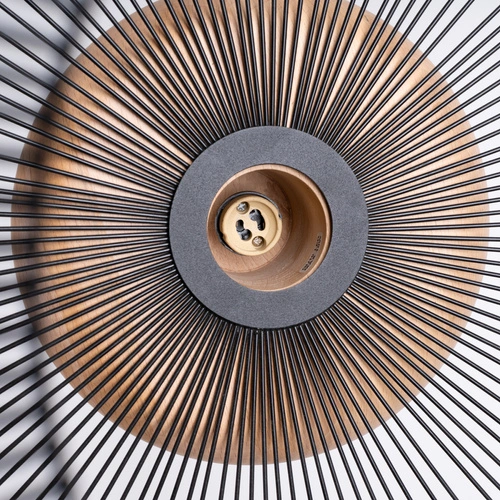 Lampa sufitowa GABBIA 55 czarna industrialna nad stół do salonu i jadalni